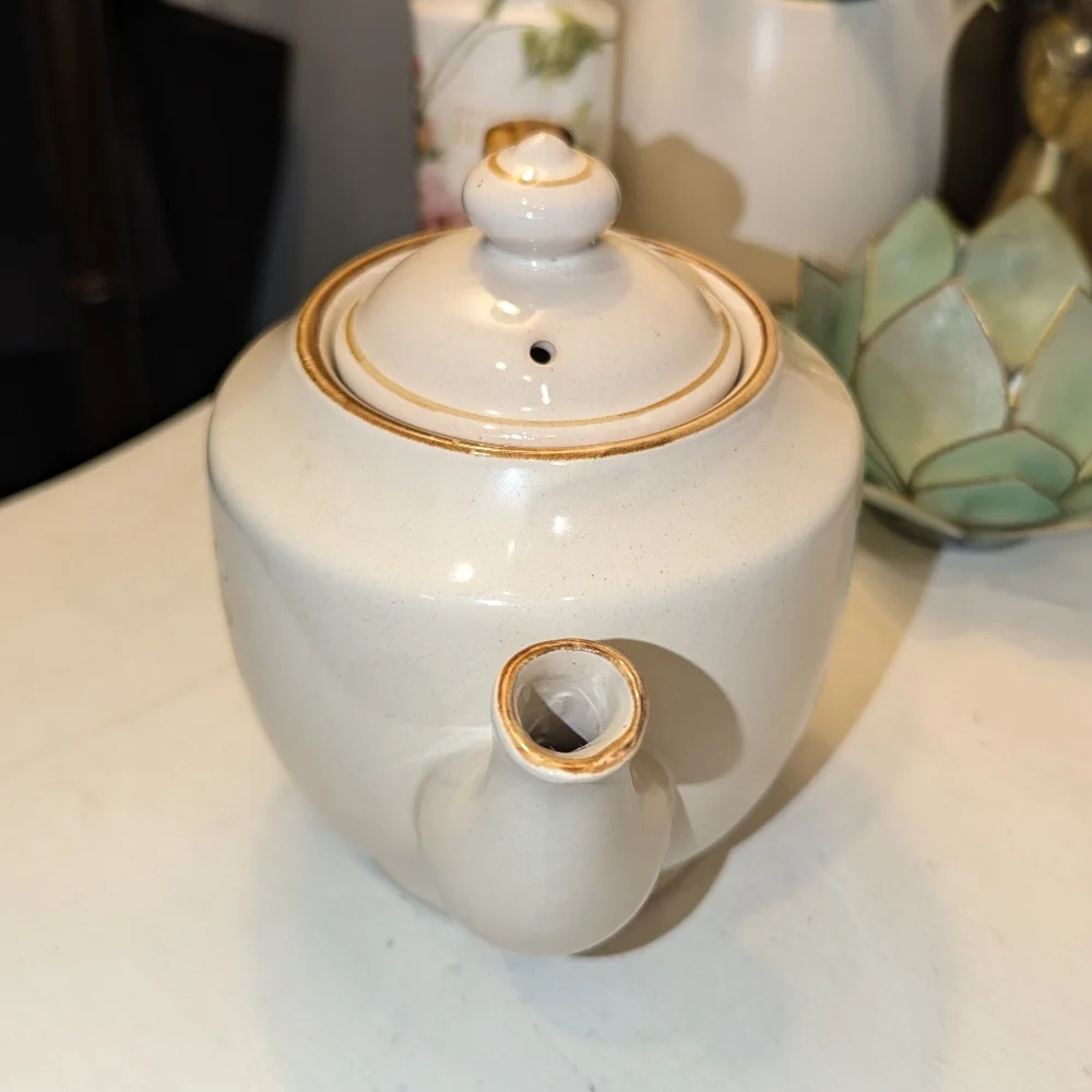 Stonecrest Tea Pot Orchard 510 Floral Design Stoneware/Vintage